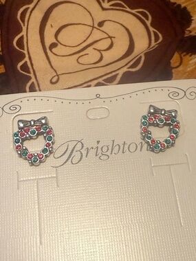 NWT Brighton Christmas Heart Earrings
